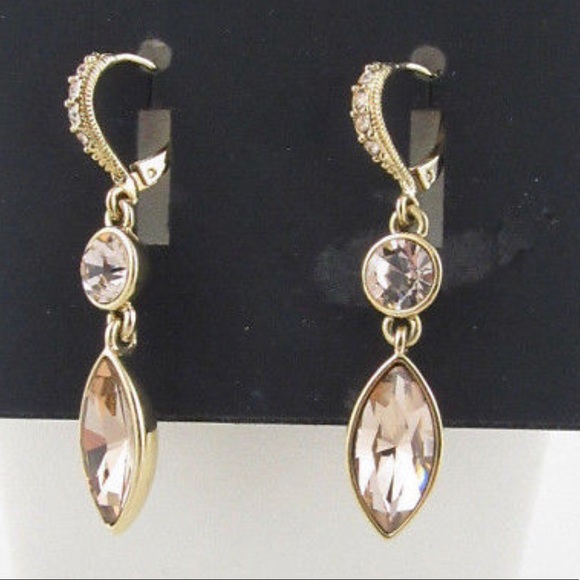 Givenchy Jewelry - GIVENCHY GOLD-GOLD MARQUISE DROP EARRINGS